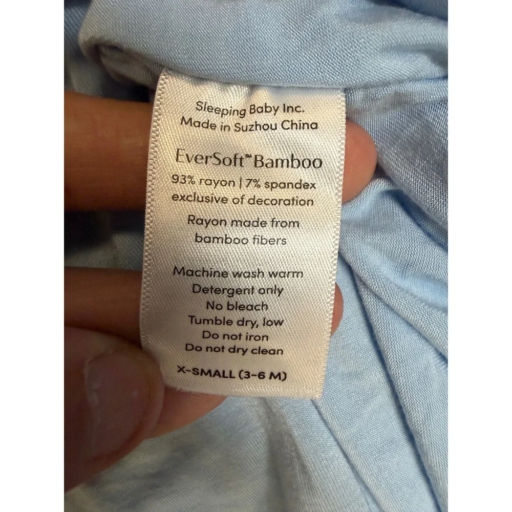 Sleeping Baby EverSoft Bamboo Zipadee-Zip Swaddle Transition Blue XS 3-6 Months